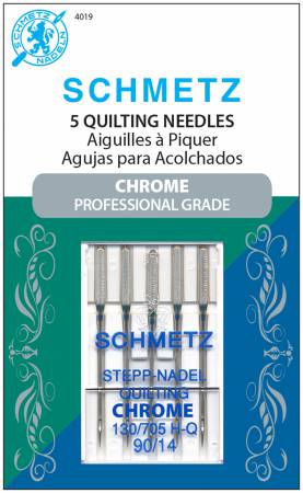 Schmetz Chrome Quilting Needle 5 ct, Size 90/14