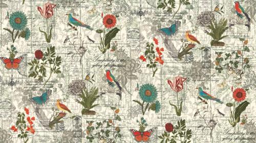 3 Sisters Fav Collages, Porcelain - PER 1/4 YARD