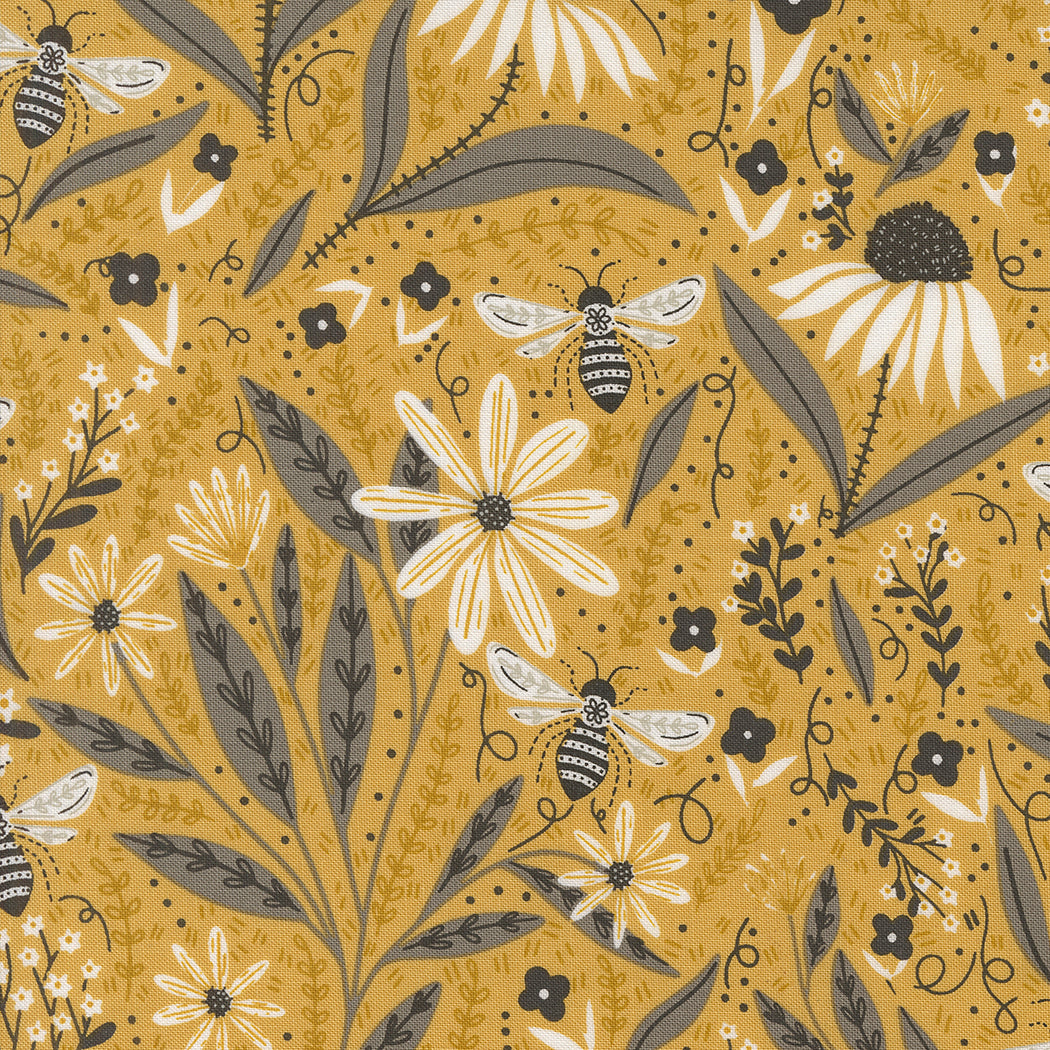 Bee Garden - Bee Garden, Honey - PER 1/4 YARD