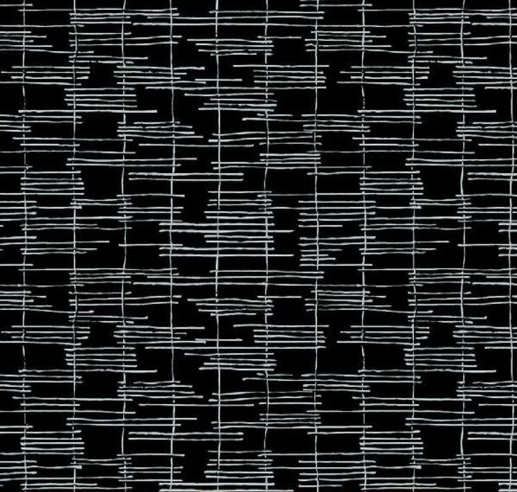 Maker's Collage - Trellis, Black - PER 1/4 YARD