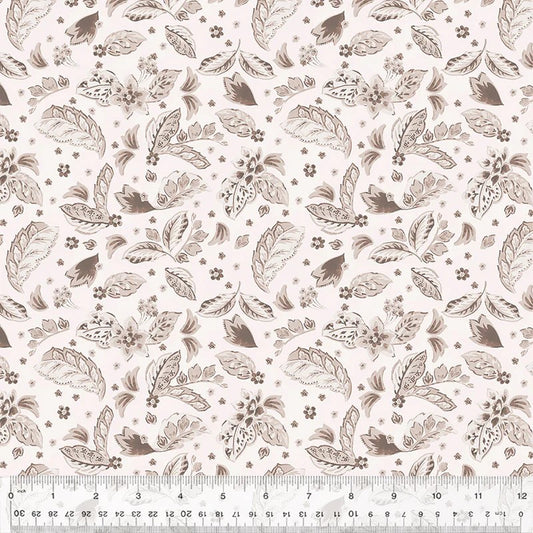 Dwell - Plush Paisleys, Cream - PER 1/4 YARD