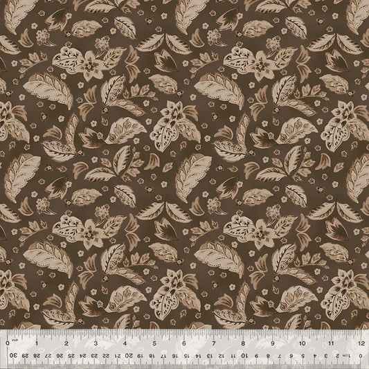 Dwell - Plush Paisleys, Cocoa - PER 1/4 YARD