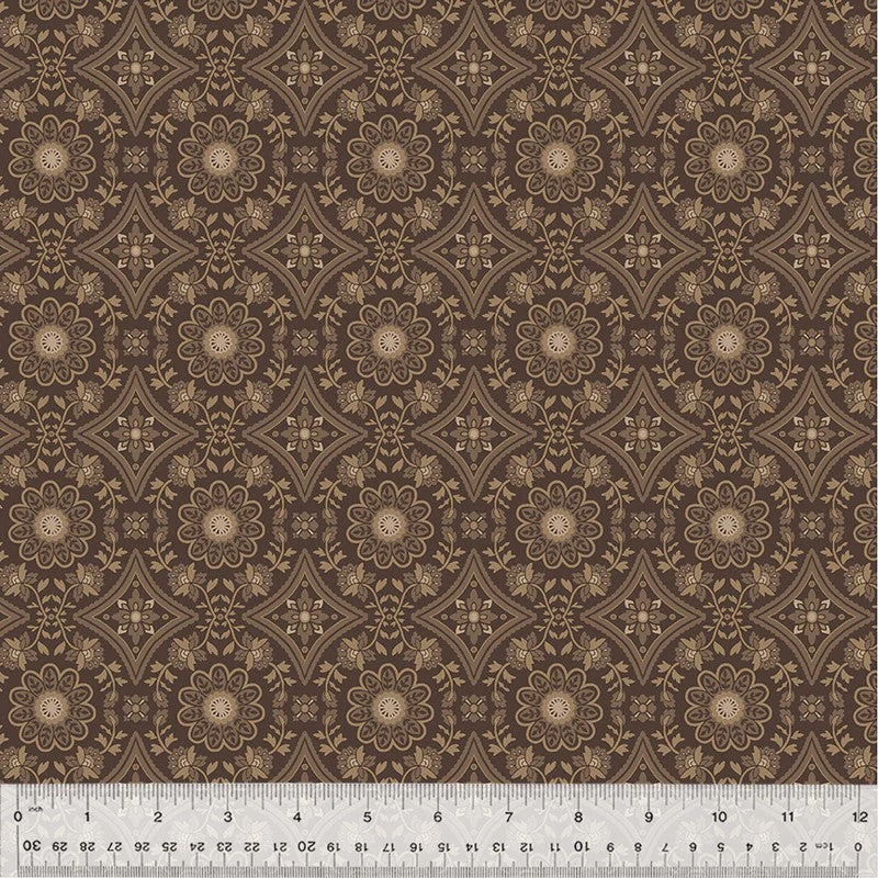 Dwell - Garden Tile, Cocoa - PER 1/4 YARD