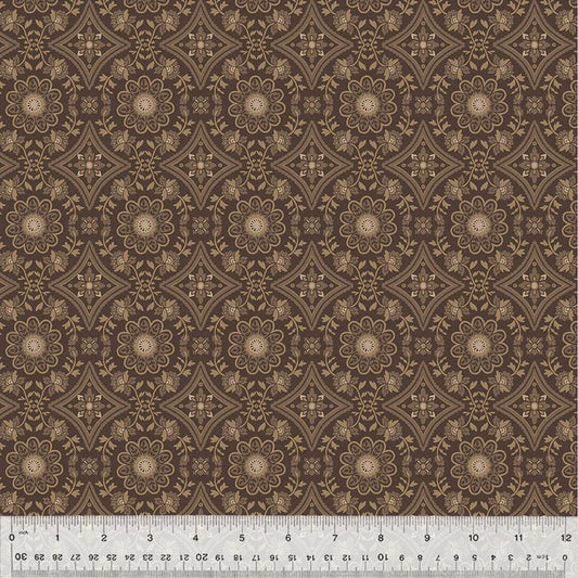Dwell - Garden Tile, Cocoa - PER 1/4 YARD