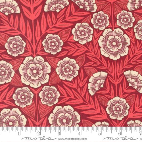 Flower Press - Crimson - PER 1/4 YARD