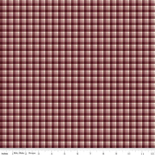 The Awe of Autumn, Plaid Purple - PER 1/4 YARD