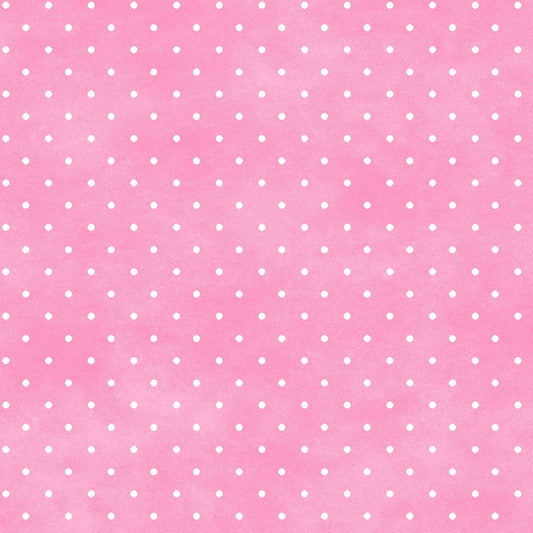 Beautiful Basics - Classic Dot, Pink Carnation - PER 1/4 YARD