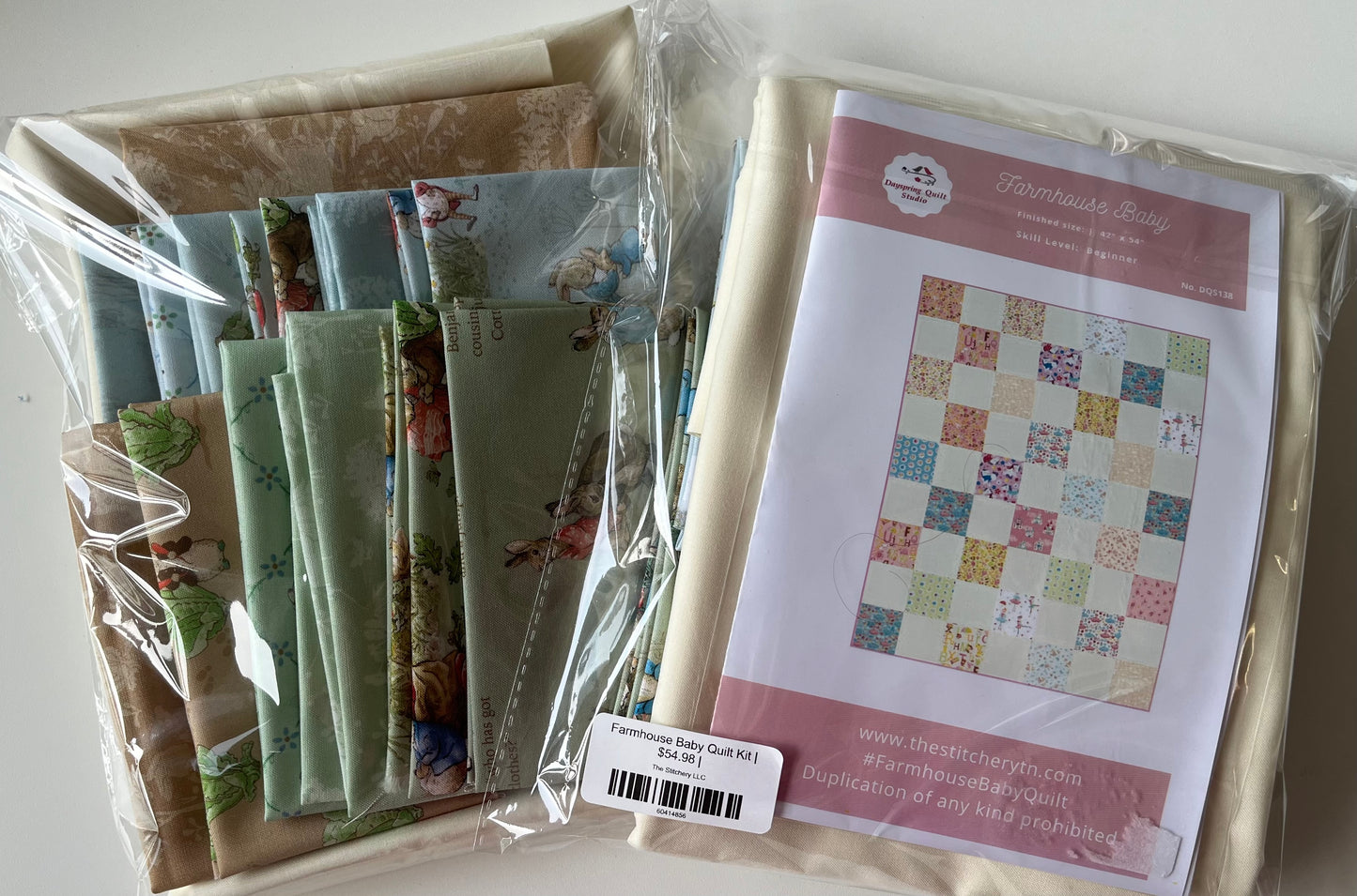 Farmhouse Baby Quilt Kit - Peter Rabbit