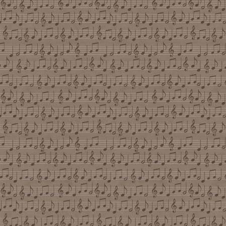 Song Bird - Music Sheets, Taupe - PER 1/4 YARD