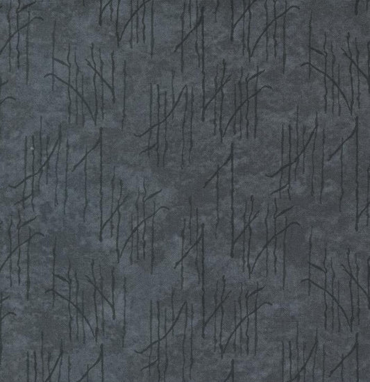 Silhouettes - Charcoal Grasses - PER 1/4 YARD