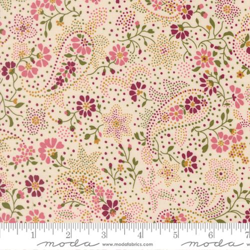 Chelsea Garden - Bohemian Flare Paisley, Porcelain - PER 1/4 YARD