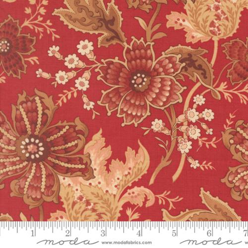 Le Jardin Rouge - Primvere Florals, Rouge - PER 1/4 YARD