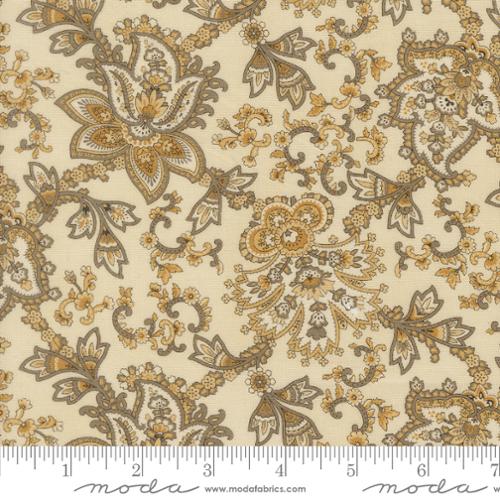 Collections for a Cause: Magnolia - Paisley, Ivory - PER 1/4 YARD