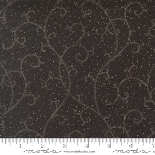 Collections for a Cause: Magnolia - Midnight Scroll, Onyx - PER 1/4 YARD