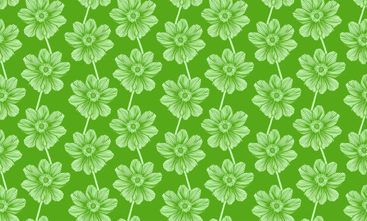 Indelible - Anemone, Grass - PER 1/4 YARD