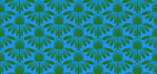 Indelible - Coneflower, Pool - PER 1/4 YARD