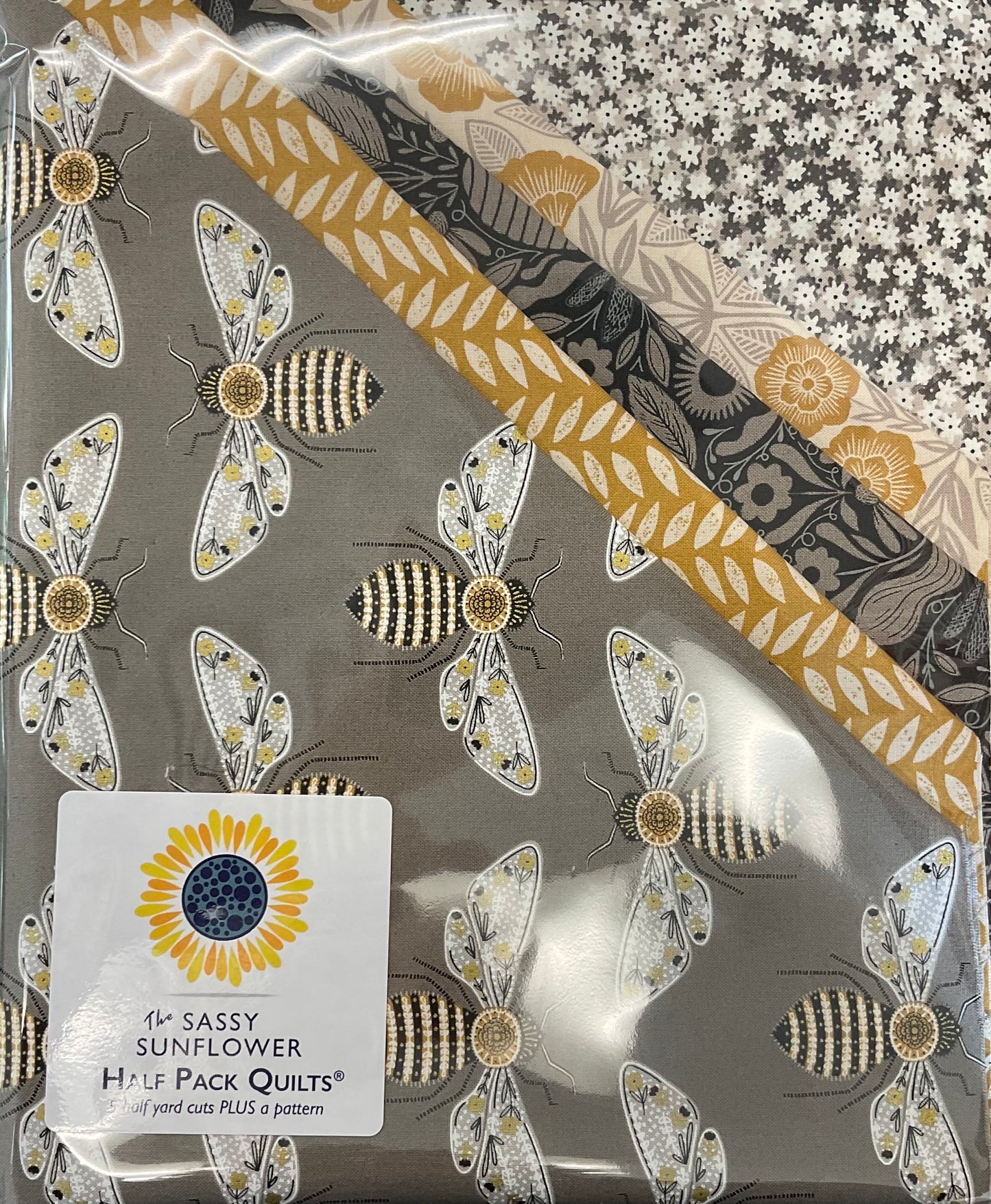Sassy Sunflower Half Pack - Bee Garden Gray