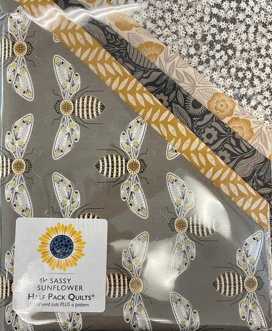 Sassy Sunflower Half Pack - Bee Garden Gray