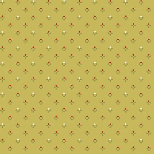 Back & Forth - Argyle, Chartreuse - PER 1/4 YARD