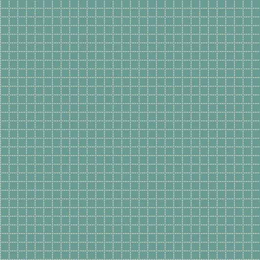 Back & Forth - Square Dance, Blue Jade - PER 1/4 YARD