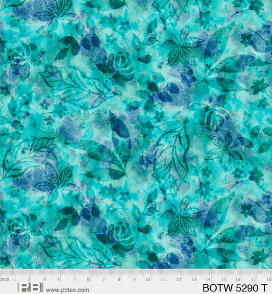 Botanics - 108" Wide Back Teal