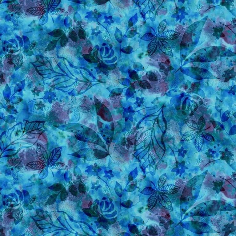 Botanics - 108" Wide Back Blue