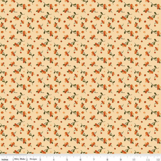 The Awe of Autumn, Bittersweet Latte - PER 1/4 YARD