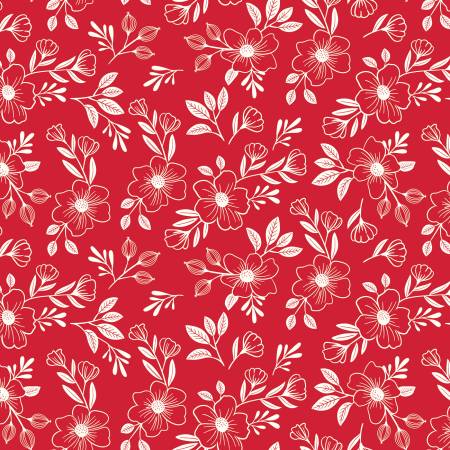 Radiant Ruby - Main, Schoolhouse - PER 1/4 YARD