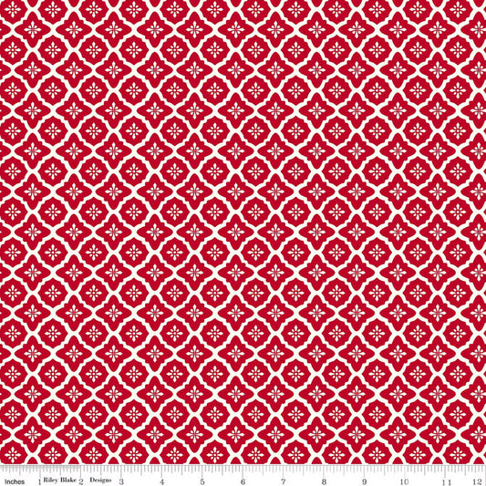 Radiant Ruby - Moroccan, Schoolhouse - PER 1/4 YARD