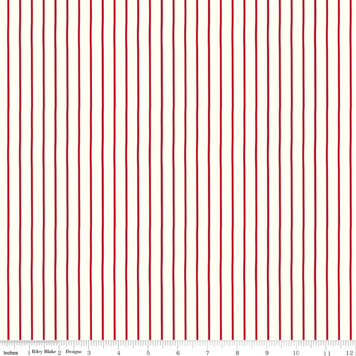 Radiant Ruby - Stripe, Cloud - PER 1/4 YARD