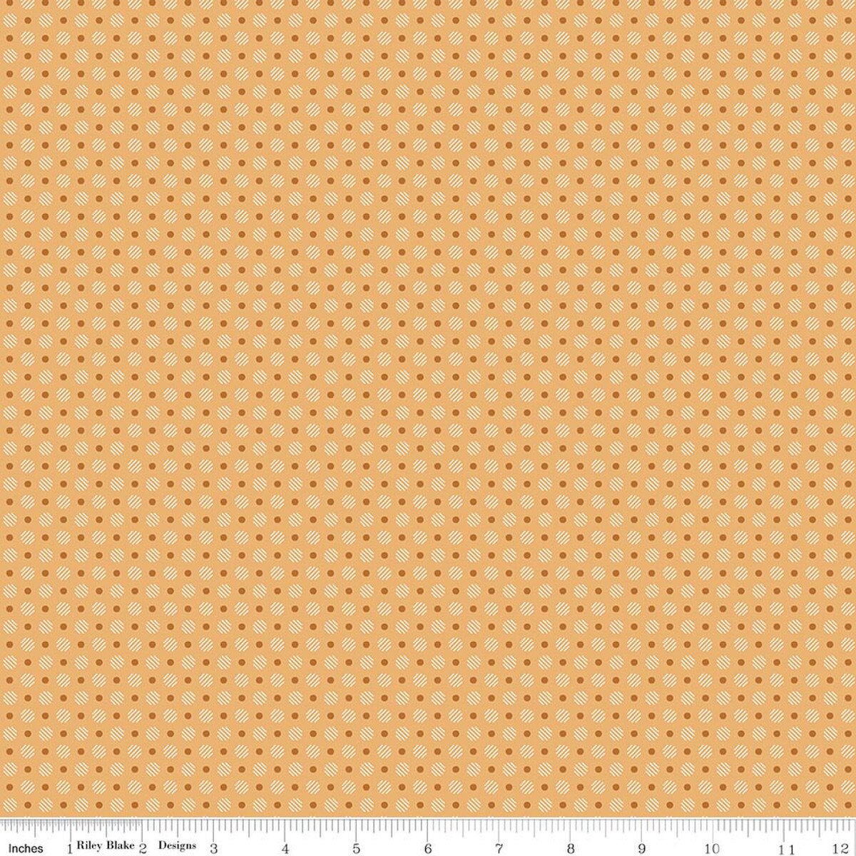 Denim & Daisy - Polka Dot, Daisy - PER 1/4 YARD