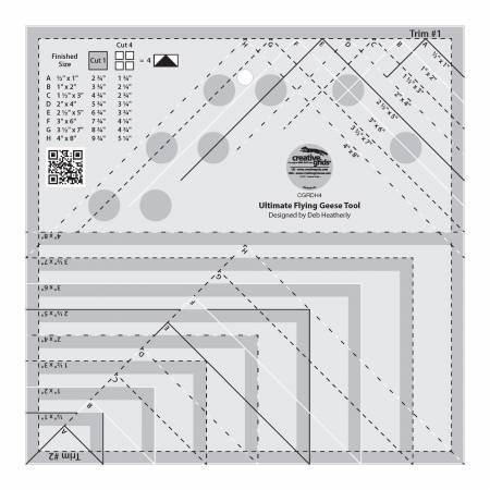 Creative Grids Non-Slip Ultimate Flying Geese Tool