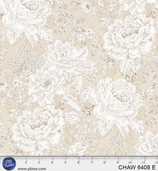Charlotte, Ecru 108" Wide Back