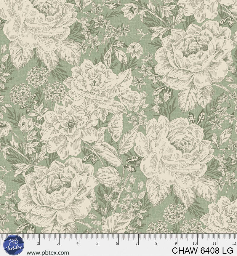 Charlotte, Light Green 108" Wide Back