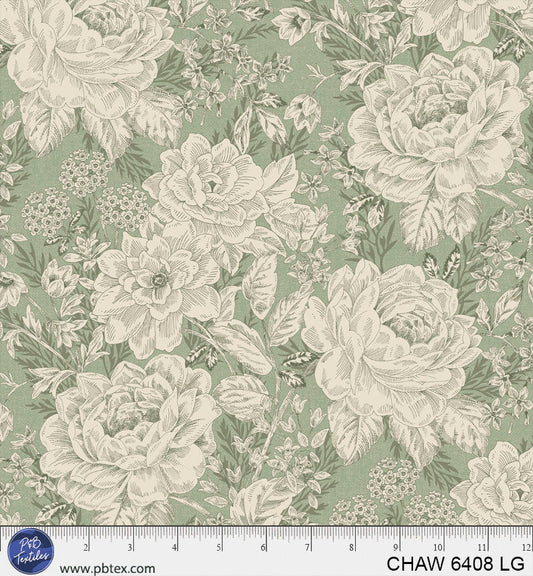 Charlotte, Light Green 108" Wide Back