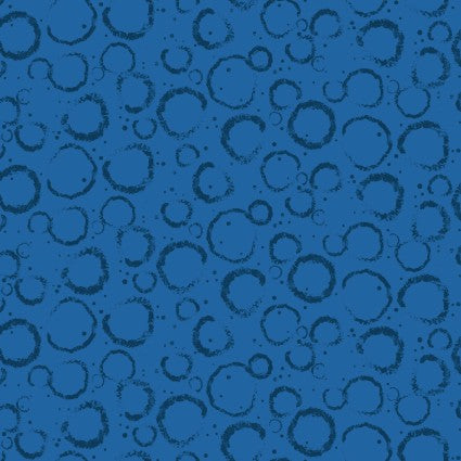 Blast Off! - Moonscape, Blue - PER 1/4 YARD