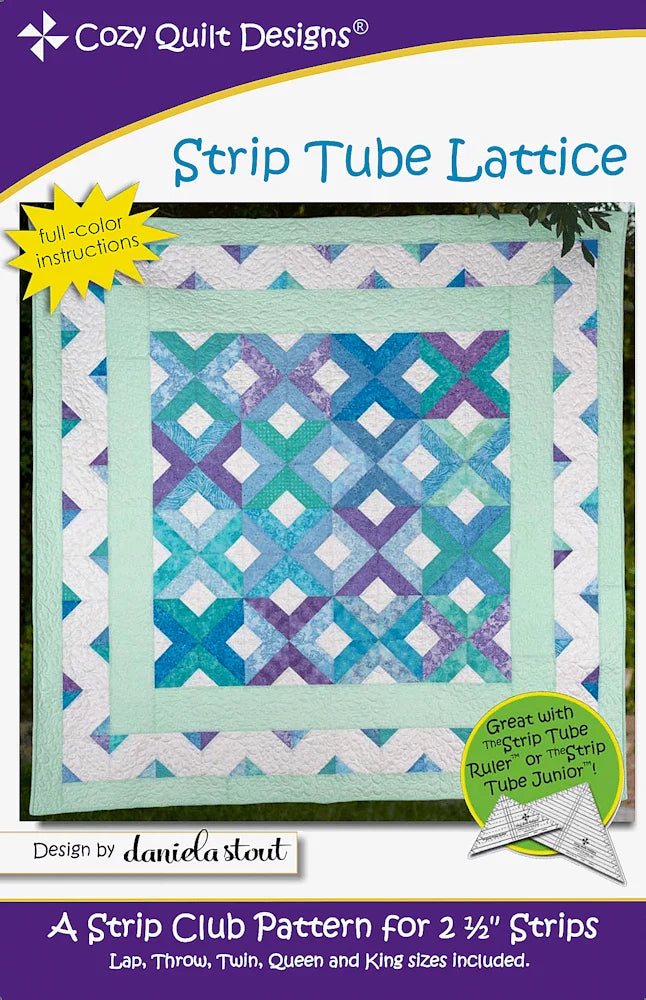 Strip Tube Lattice Quilt Pattern
