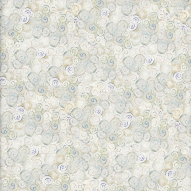Coral Reef - Swirls, Mist Gray - PER 1/4 YARD