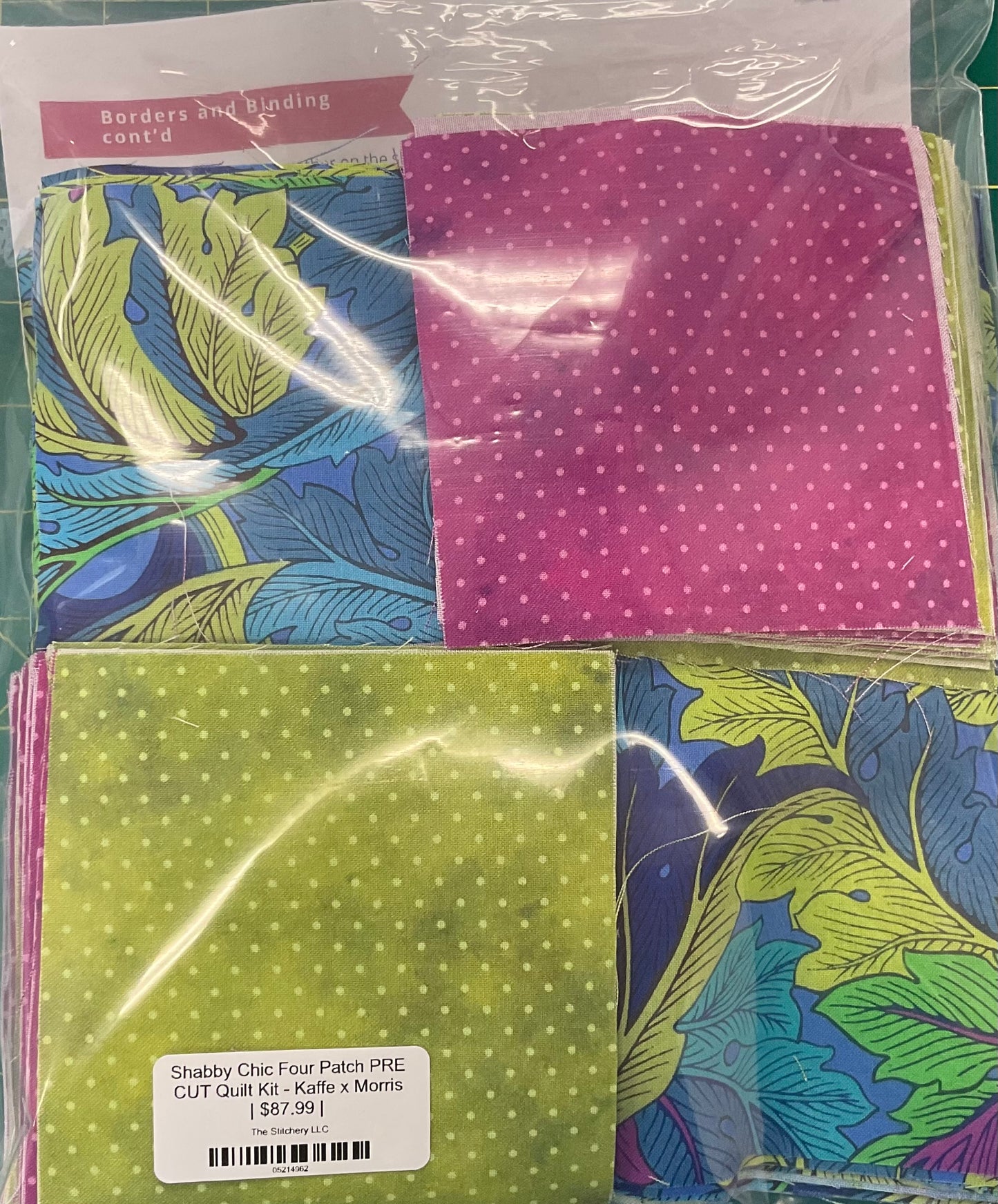 Shabby Chic Four Patch PRE CUT Quilt Kit - Kaffe x Morris