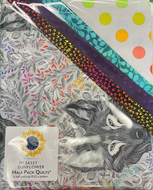 Sassy Sunflower Half Pack - Graywork Wolf of Pink Street