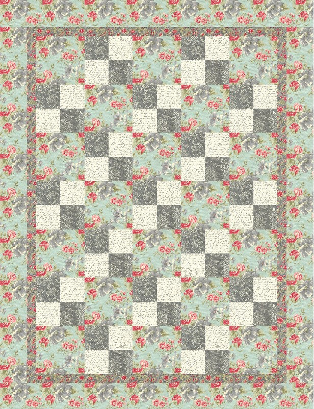 Shabby Chic Four Patch - Printed Pattern
