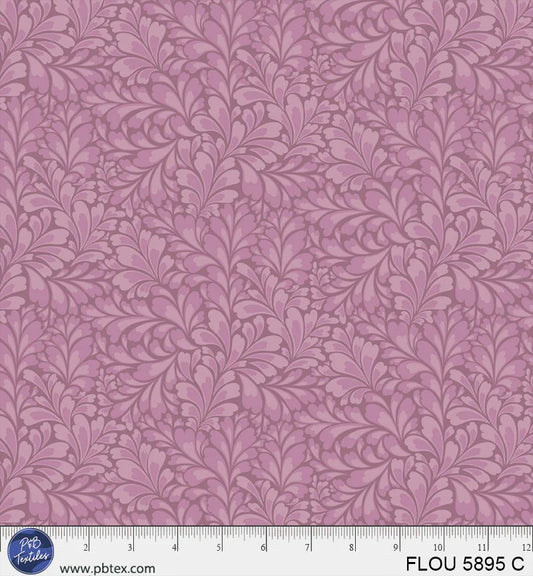 Flourish - Dusty Rose Pink - PER 1/4 YARD