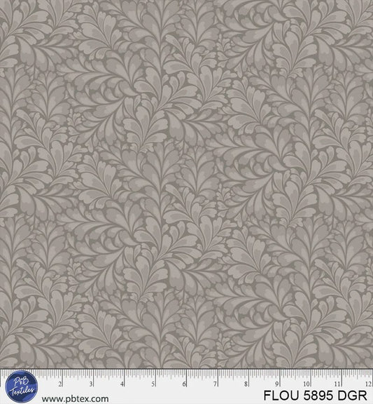 Flourish - Dark Gray - PER 1/4 YARD