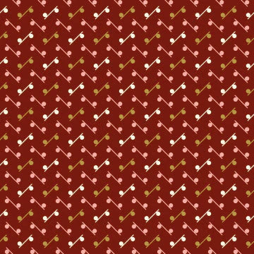 Forever - Marble Run, Cranberry Red - PER 1/4 YARD
