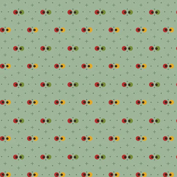 Forward to the Past - Peek-a-boo, Glacier Blue - PER 1/4 YARD