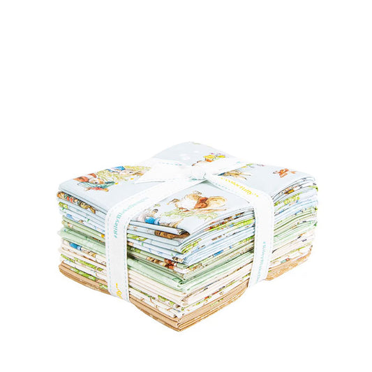 Peter Rabbit & Benjamin Bunny Fat Quarter Bundle, 15 pcs.