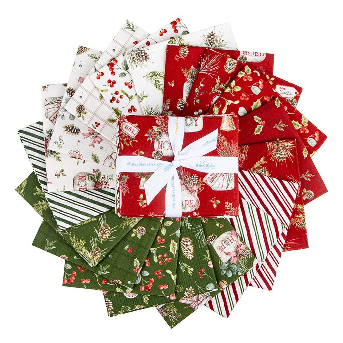 Holiday Spirit - Fat Quarter Bundle, 18 pcs.
