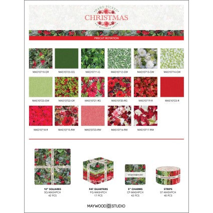Hand Picked Christmas Fat Quarter Bundle (17 FQS)