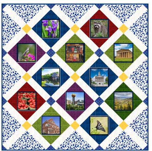 The Hills of Tennessee Quilt Pattern (Print Version)