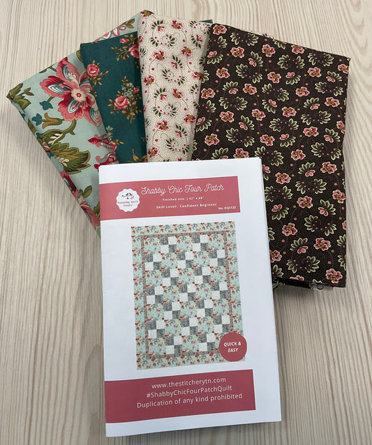 Shabby Chic Four Patch Quilt Kit